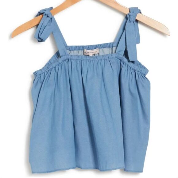 BCBGENERATION Chambray Tank Top - Picture 3 of 6